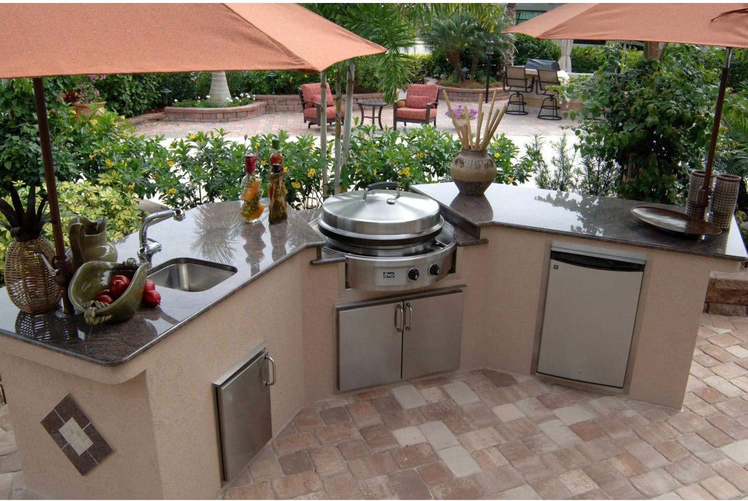 evo affinity flat top grill centerpiece